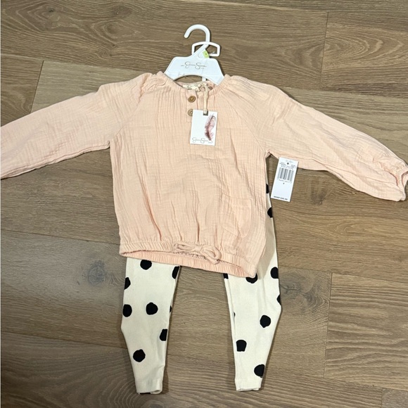 Jessica Simpson Other - Jessica Simpson Peach and Cream Kids Matching Set